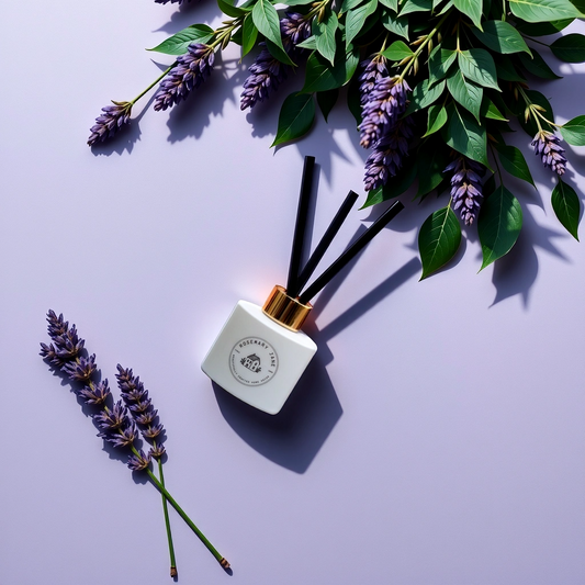 Lavender and Patchouli White Classic Reed Diffuser 100ml - Sleep Well & Relax